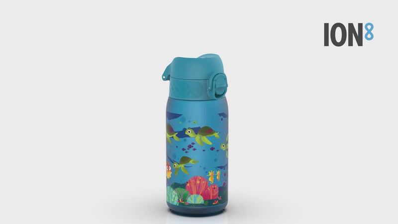 Leak Proof Kids Water Bottle, Recyclon, Sea Turtle, 350ml (12oz)