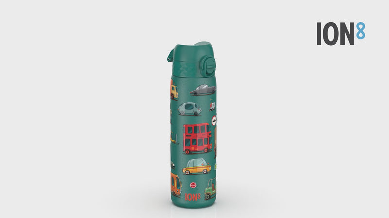 Leak Proof Slim Water Bottle, Stainless Steel, Automobiles, 600ml (20oz)