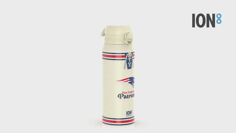 NFL x ION8 Insulated Steel Water Bottle, NFL Patriots, 750ml (24oz)