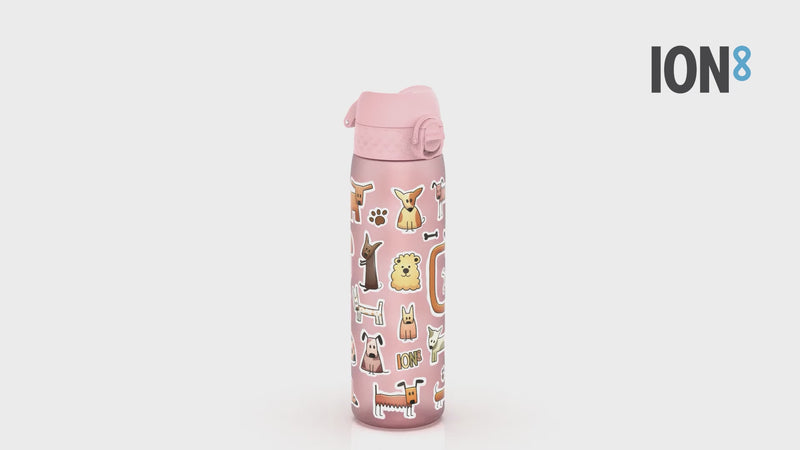 Leak Proof Slim Water Bottle, Recyclon, Dogs, 500ml (18oz)