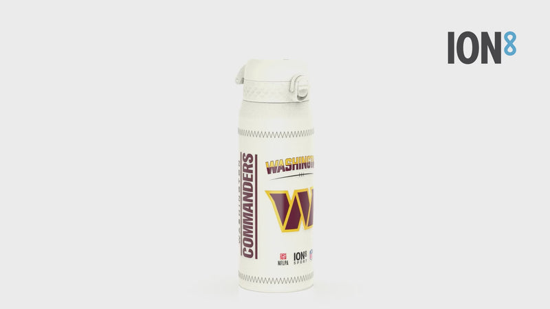 NFL x Ion8 Sports, Insulated Bottle, GameDay Series, Daniels Commanders, 750ml (24oz)