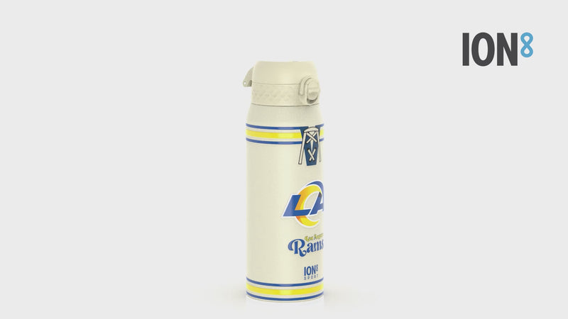 NFL x ION8 Insulated Steel Water Bottle, NFL Rams, 750ml (24oz)