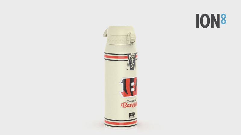 NFL x ION8 Insulated Steel Water Bottle, NFL Bengals, 750ml (24oz)