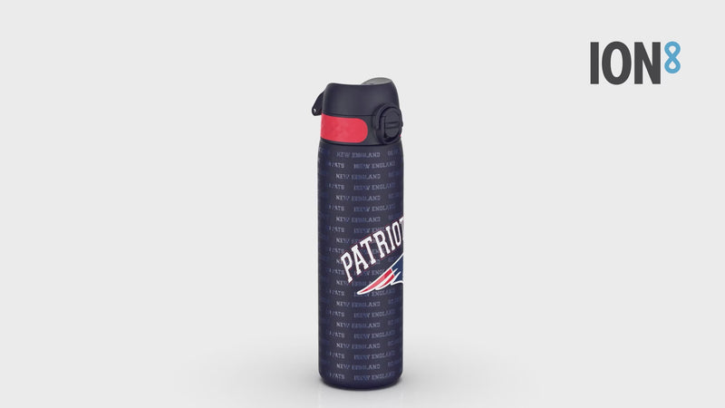 Leak Proof NFL Water Bottle, Stainless Steel, New England Patriots, 600ml (20oz)