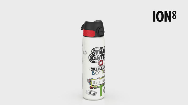 Tom Gates x ION8 Water Bottle, Stainless Steel, Rockstar, 600ml (20oz)