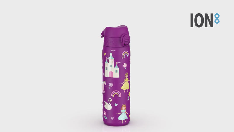 Leak Proof Slim Thermal Water Bottle, Insulated Steel, Princess, 500ml (17oz)