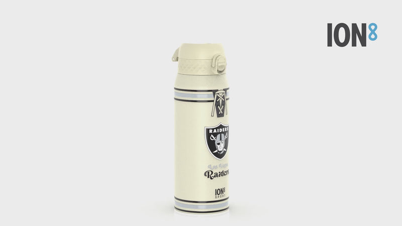 NFL x ION8 Insulated Steel Water Bottle, NFL Raiders, 750ml (24oz)
