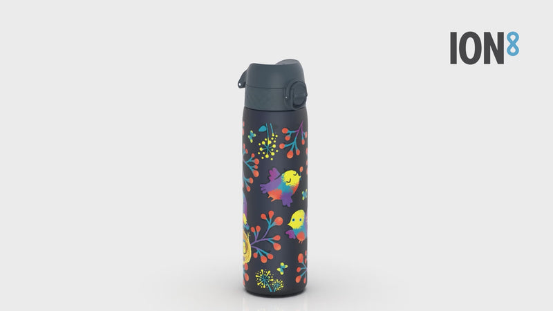 Leak Proof Slim Water Bottle, Recyclon, Birds, 500ml (18oz)