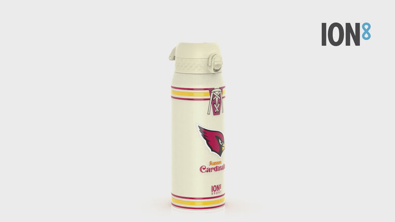 NFL x ION8 Insulated Steel Water Bottle, NFL Cardinals, 750ml (24oz)