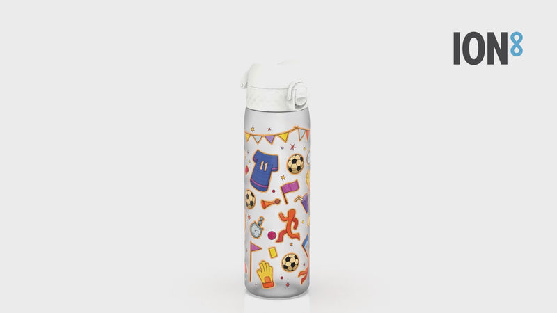 Leak Proof Slim Water Bottle, Recyclon, Football, 500ml (18oz)