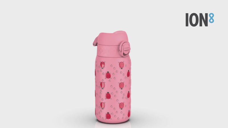 Leak Proof Thermal Steel Water Bottle, Insulated, Ladybugs, 320ml (11oz)