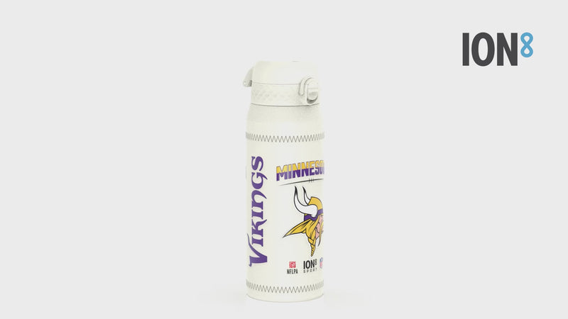 NFL x Ion8 Sports, Insulated Bottle, GameDay Series, Jefferson Vikings, 750ml (24oz)