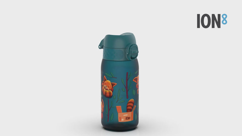 Leak Proof Kids Water Bottle, Recyclon, Red Pandas, 350ml (12oz)