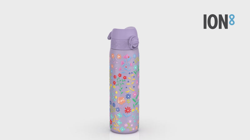 Leak Proof Slim Thermal Water Bottle, Insulated Steel, Ditsy Floral, 500ml (17oz)