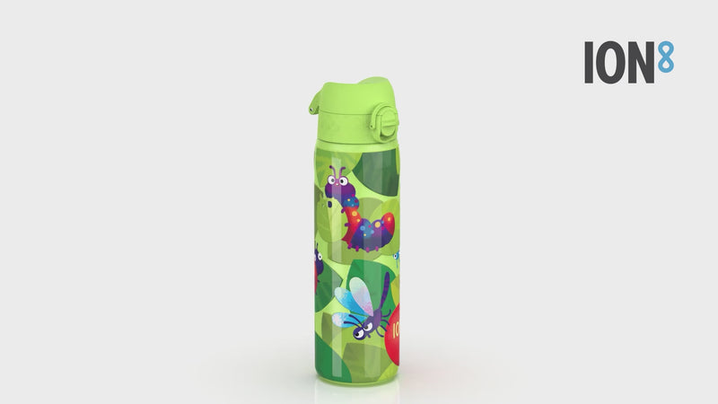 Leak Proof Slim Water Bottle, Stainless Steel, Bugs Life, 600ml (20oz)