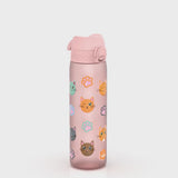 360 Video View of Ion8 Leak Proof Slim Water Bottle, BPA Free, Cats, 600ml (20oz)