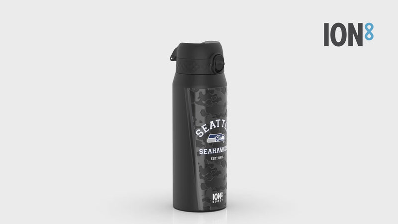 NFL x ION8 Insulated Steel Water Bottle, NFL Seahawks, 750ml (24oz)