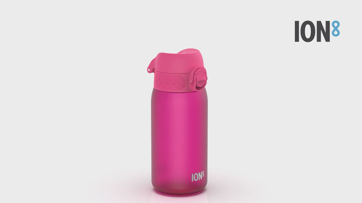 Leak-Proof Kids Water Bottle - BPA-Free, Pink, 350ml | Ion8 UK