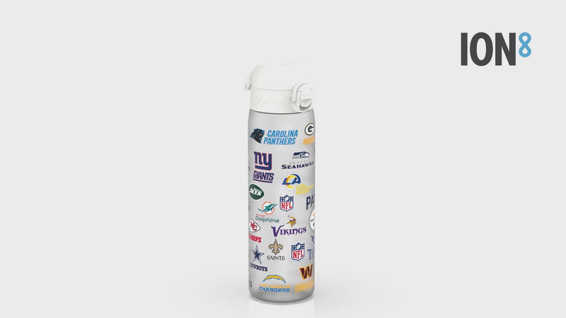 Leak Proof NFL Water Bottle, Recyclon, Multi Teams, 500ml (18oz)