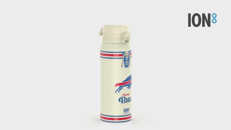 NFL x ION8 Insulated Steel Water Bottle, NFL Bills, 750ml (24oz)