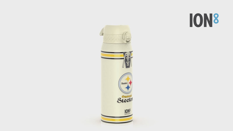 NFL x ION8 Insulated Steel Water Bottle, NFL Steelers, 750ml (24oz)