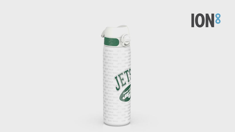 Leak Proof NFL Water Bottle, Stainless Steel, New York Jets, 600ml (20oz)