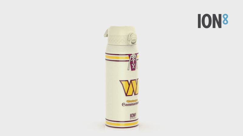 NFL x ION8 Insulated Steel Water Bottle, NFL Commanders, 750ml (24oz)