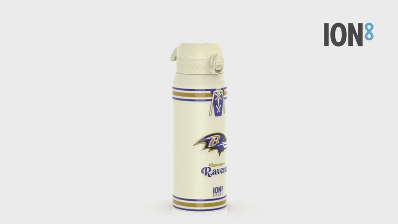NFL x ION8 Insulated Steel Water Bottle, NFL Ravens, 750ml (24oz)
