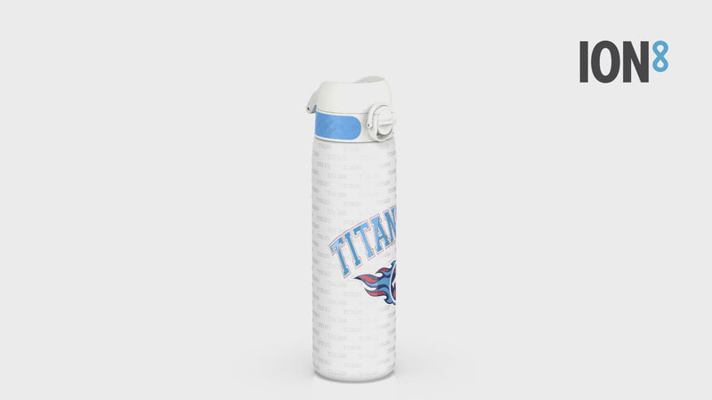 Leak Proof NFL Water Bottle, Stainless Steel, Tennessee Titans, 600ml (20oz)