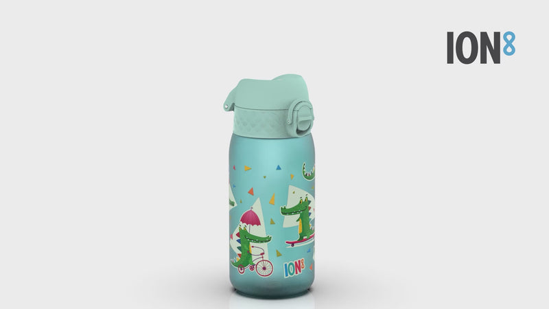 Leak Proof Kids Water Bottle, Recyclon, Crocodiles, 350ml (12oz)