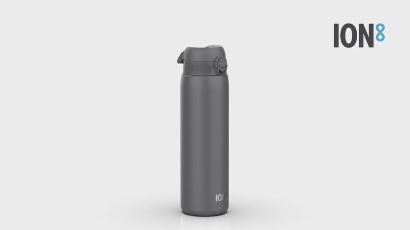Leak Proof 1 Litre Thermal Water Bottle, Insulated, Grey, 1L
