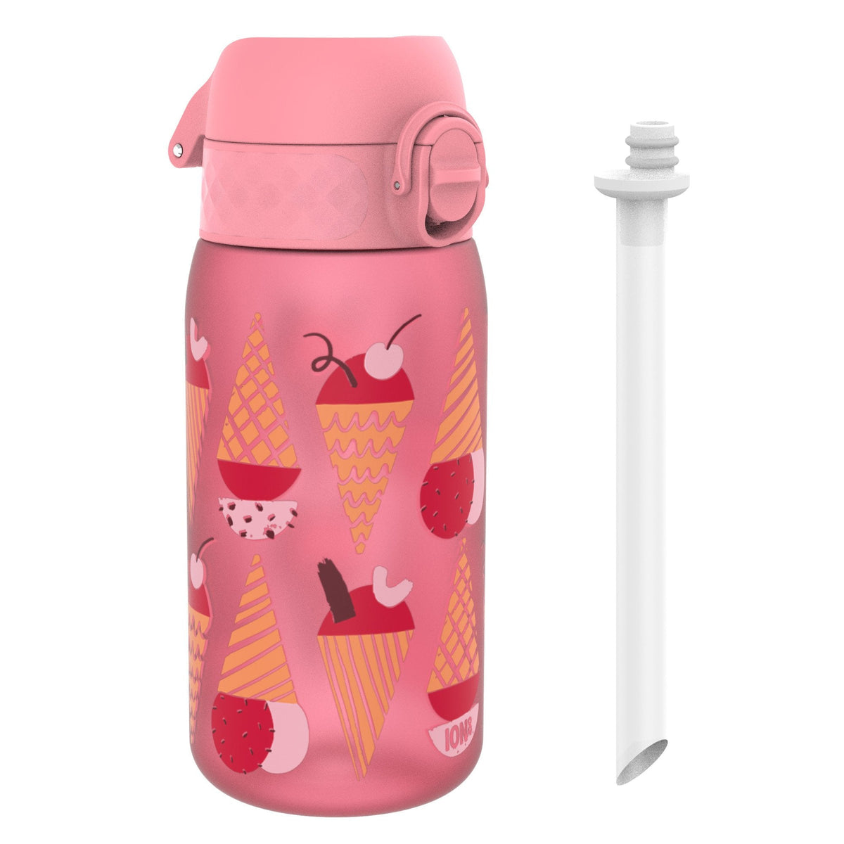Kids Water Bottle With Straw, Recyclon, Ice Creams, 350ml
